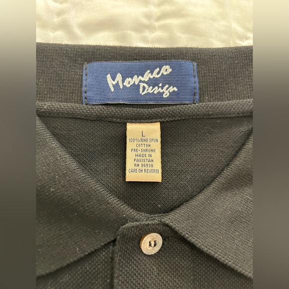 Volvo S40 V40 Polo Shirt Mens Large Black Cotton Embroidered Multi Color Logo - Picture 6 of 9